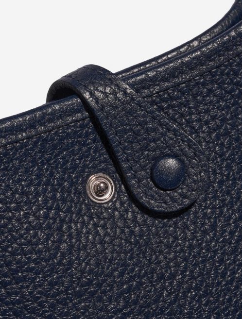 Pre-owned Hermès bag Evelyne 16 Taurillon Clemence Blue Nuit Blue Closing System | Sell your designer bag on Saclab.com