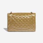 Pre-owned Chanel bag Timeless Maxi Patent Leather Beige Beige Back | Sell your designer bag on Saclab.com