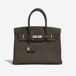 Pre-owned Hermès bag Hermes Birkin 30 Togo Vert Maquis Green Front | Sell your designer bag on Saclab.com