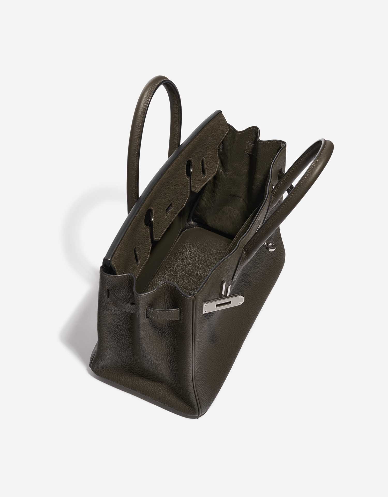 Pre-owned Hermès bag Hermes Birkin 30 Togo Vert Maquis Green Inside | Sell your designer bag on Saclab.com
