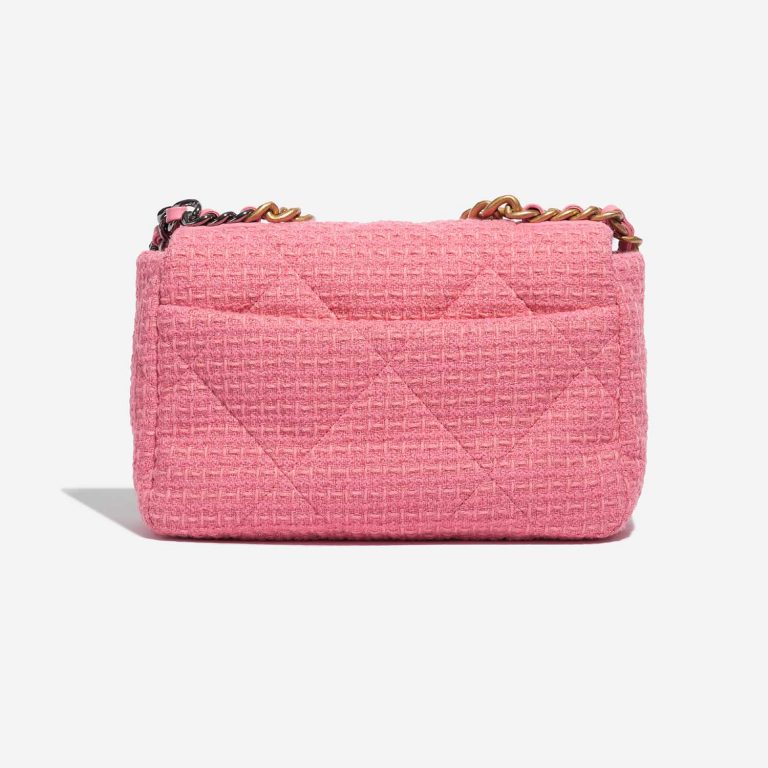 Sac Chanel d'occasion 19 à rabat Sac Tweed Light Rosé Rose Back | Vendez votre sac de créateur sur Saclab.com