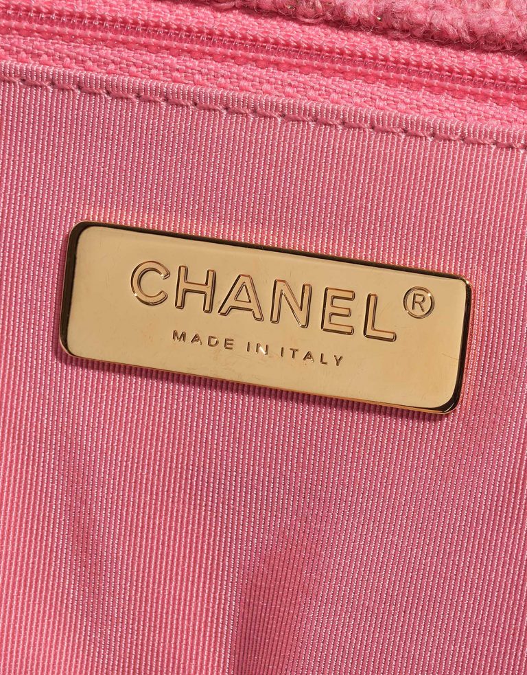 Sac Chanel d'occasion 19 à rabat Sac Tweed Light Rosé Rose Logo | Vendez votre sac de créateur sur Saclab.com