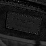 Pre-owned Dior bag Lady Large Calf Ultra Matte Black Black Logo | Sell your designer bag on Saclab.com