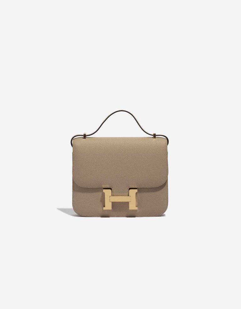Pre-owned Hermès bag Constance 18 Epsom Trench Beige Front | Sell your designer bag on Saclab.com