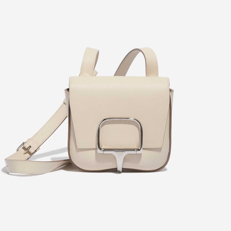 Pre-owned Hermès bag Cavalleria Mini Epsom Craie Beige Front | Sell your designer bag on Saclab.com