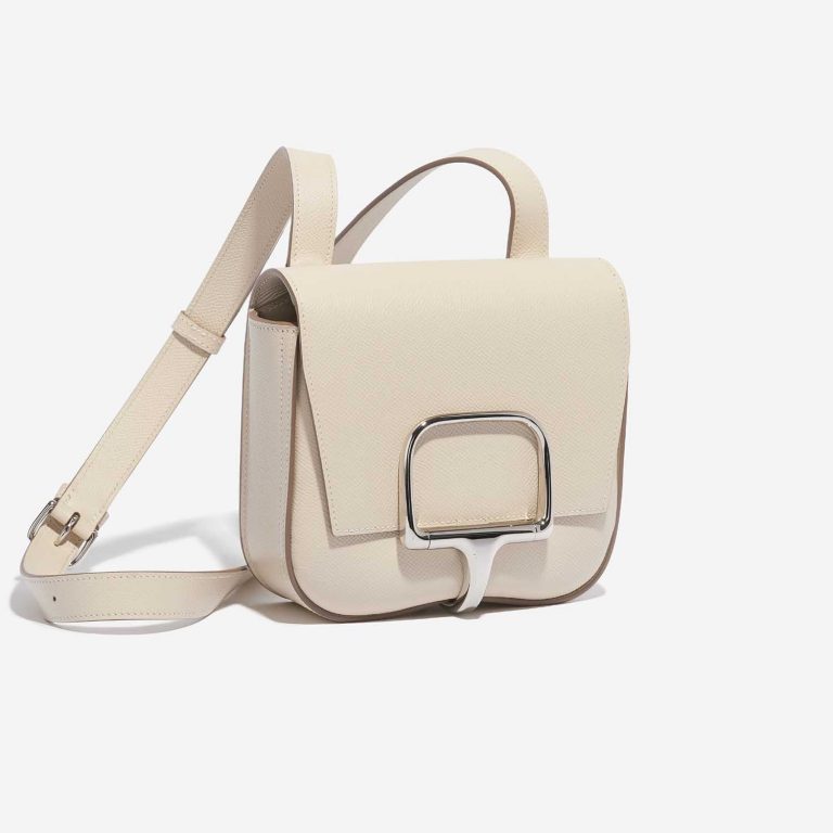 Pre-owned Hermès bag Cavalleria Mini Epsom Craie Beige Side Front | Sell your designer bag on Saclab.com