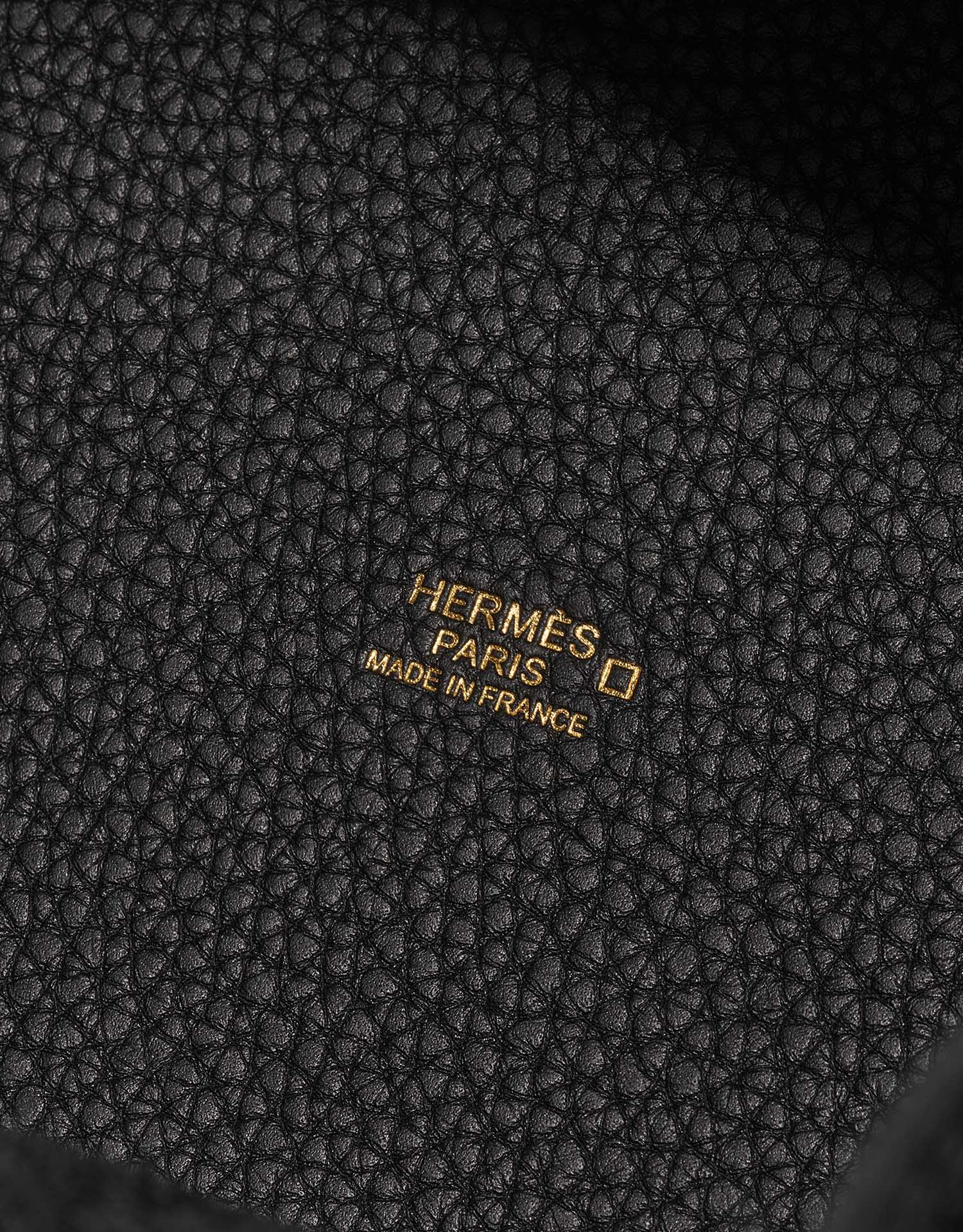 Pre-owned Hermès bag Picotin Touch 22 Clemence / Matte Alligator Black Black Logo | Sell your designer bag on Saclab.com
