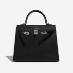 Pre-owned Hermès bag Kelly Touch 25 Veau Madame / Niloticus Crocodile Black Black Front Open | Sell your designer bag on Saclab.com