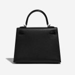 Pre-owned Hermès bag Kelly Touch 25 Veau Madame / Niloticus Crocodile Black Black Back | Sell your designer bag on Saclab.com