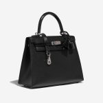 Pre-owned Hermès bag Kelly Touch 25 Veau Madame / Niloticus Crocodile Black Black Side Front | Sell your designer bag on Saclab.com