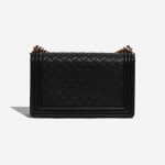 Pre-owned Chanel bag Boy Old Medium Caviar Black Black Back | Sell your designer bag on Saclab.com