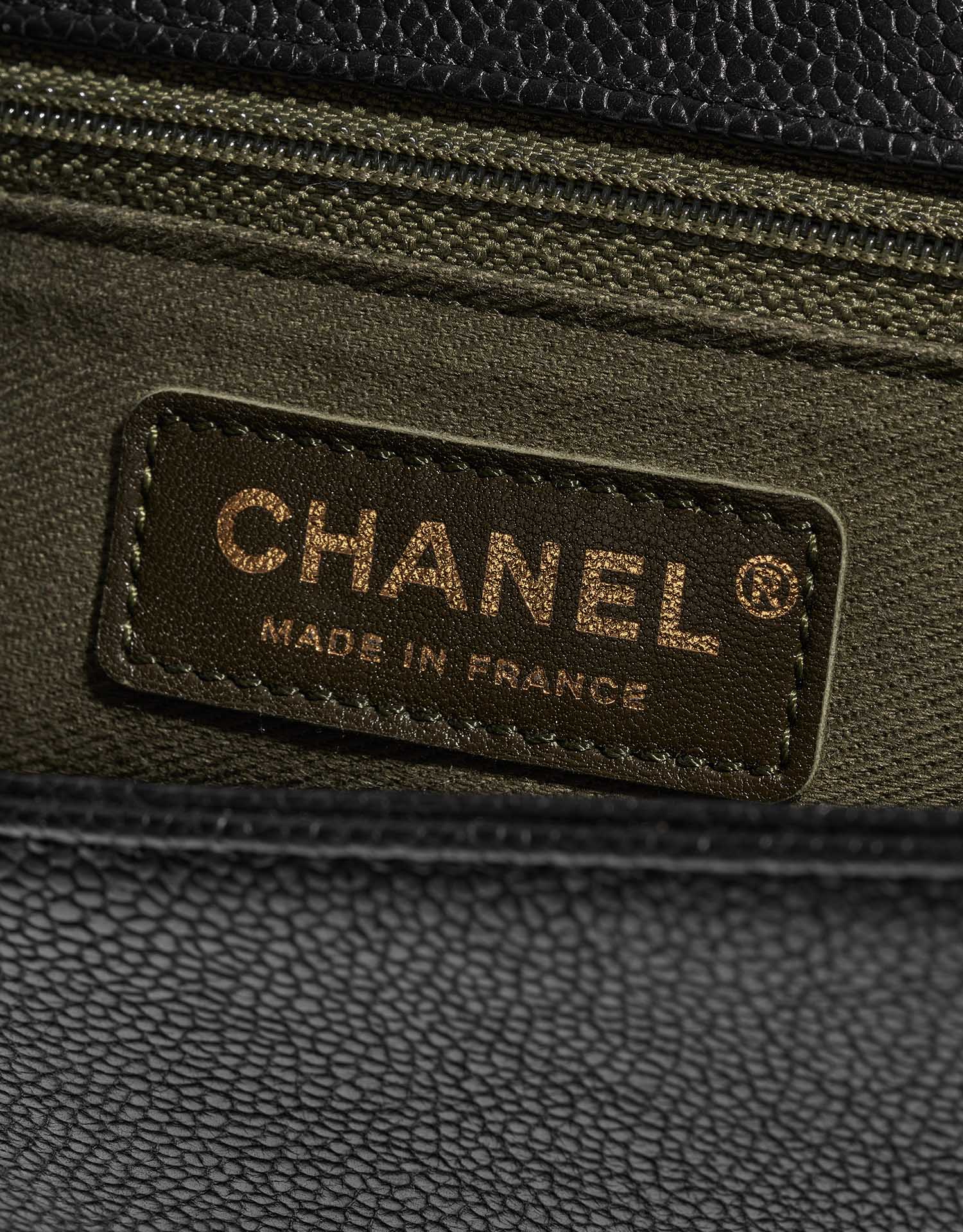 Pre-owned Chanel bag Boy Old Medium Caviar Black Black Logo | Sell your designer bag on Saclab.com
