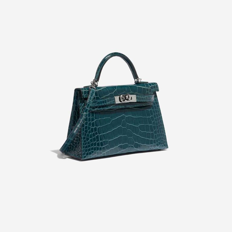 Hermès Kelly Mini Alligator Mississippiensis Vert Bosphore