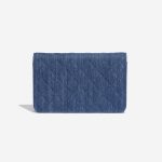 Pre-owned Chanel bag WOC Denim Blue Jeans Blue Back | Sell your designer bag on Saclab.com