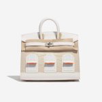 Pre-owned Hermès bag Birkin 20 Faubourg Matte Alligator / Togo / Epsom / Swift White / Beton / Orange H / Blue Brume / Craie Beige, White Front Velt | Sell your designer bag on Saclab.com