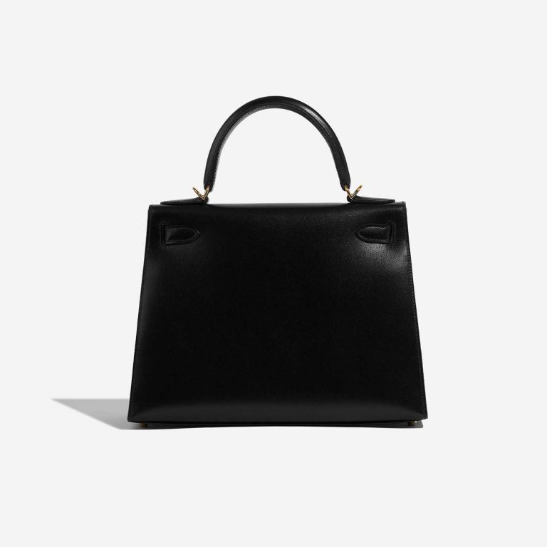 Pre-owned Hermès bag Kelly 28 Box Black Black Back | Sell your designer bag on Saclab.com