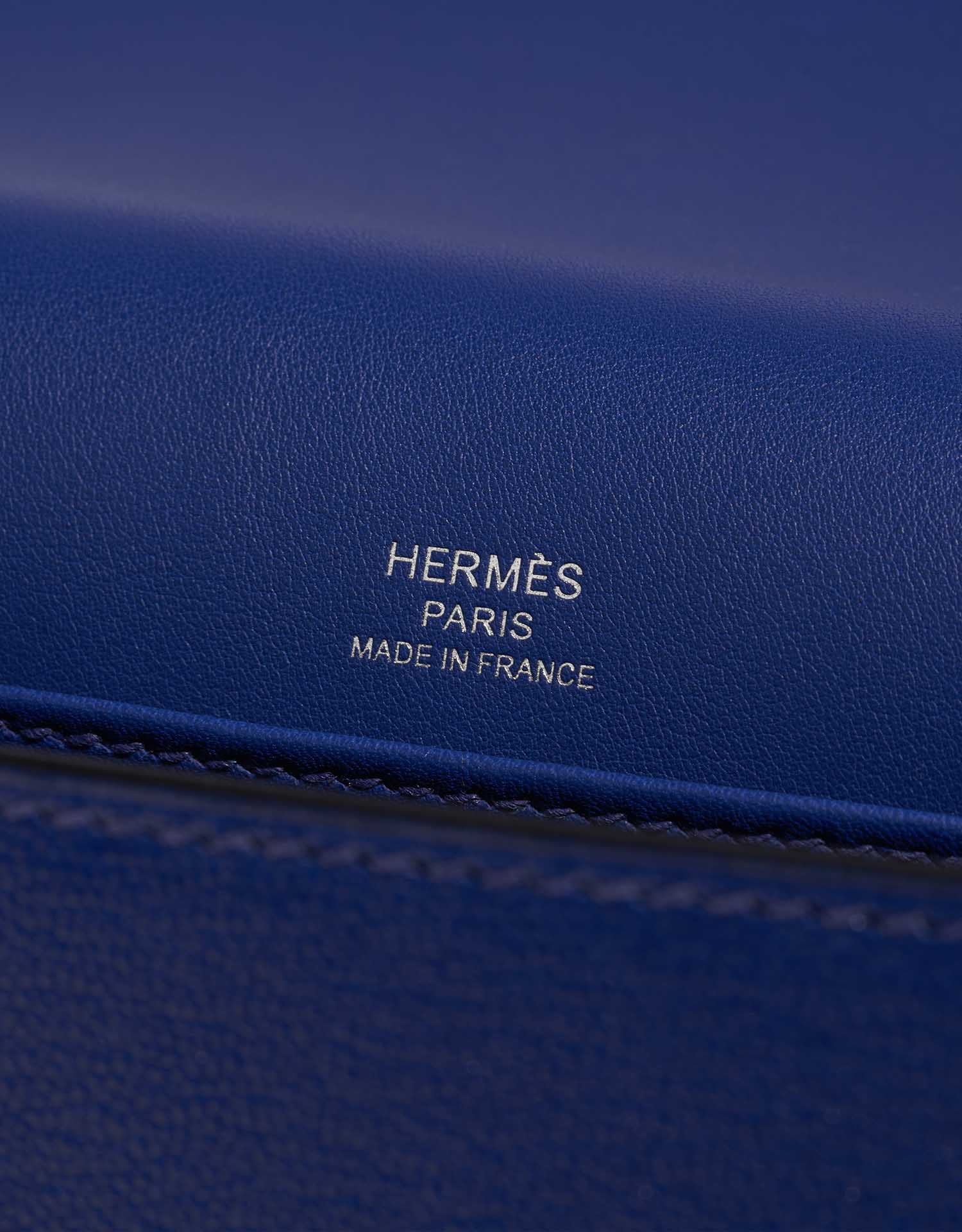 Gebrauchte Hermès Tasche Geta 21 Chevre Mysore Blue Electrique Blue Logo | Verkaufen Sie Ihre Designer-Tasche auf Saclab.com