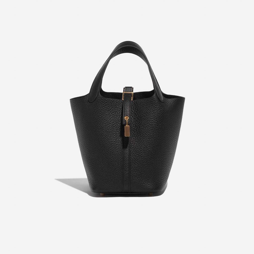 Hermès Picotin 18 Taurillon Clemence Black SACLÀB