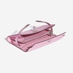 Pre-owned Hermès bag Kelly To Go Epsom Mauve Sylvestre Pink Inside | Sell your designer bag on Saclab.com