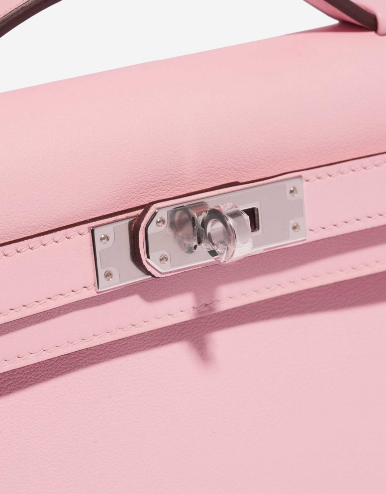 Pre-owned Hermès bag Kelly Cut Clutch Swift Rose Sakura Rose Front | Sell your designer bag on Saclab.com
