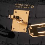 Pre-owned Hermès bag Kelly Mini Alligator Black Black Logo | Sell your designer bag on Saclab.com