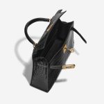Pre-owned Hermès bag Kelly Mini Alligator Black Black Inside | Sell your designer bag on Saclab.com