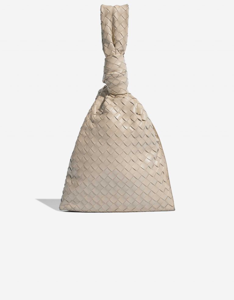 Pre-owned Bottega Veneta bag Twist Medium Lamb Chalk Beige Front | Sell your designer bag on Saclab.com