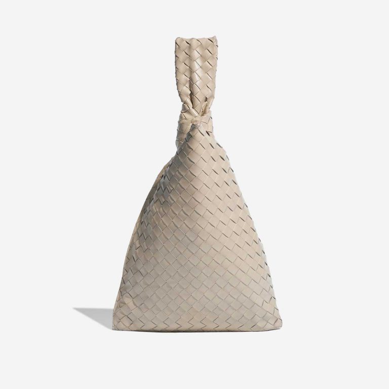 Gebrauchte Bottega Veneta Tasche Twist Medium Lammleder Chalk Beige Back | Verkaufen Sie Ihre Designer-Tasche auf Saclab.com