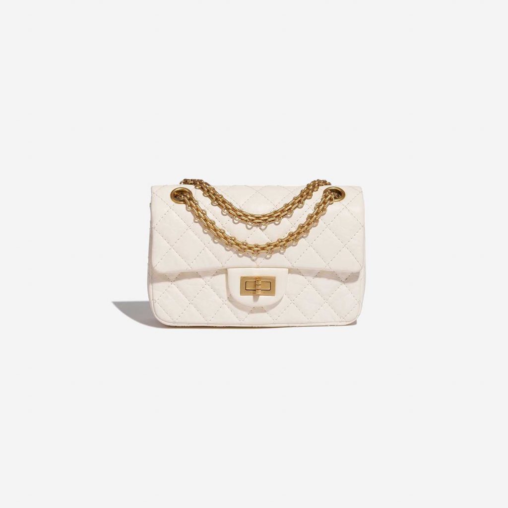 Chanel 2.55 Reissue Mini Aged Calfskin Ivory | SACLÀB