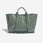 Pre-owned Chanel bag Deauville Medium Calf Light Green Green Front | Sell your designer bag on Saclab.com