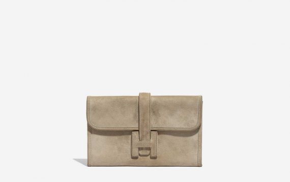 Hermès Jige Mini Doblis Suede Poussière | Sell your designer bag