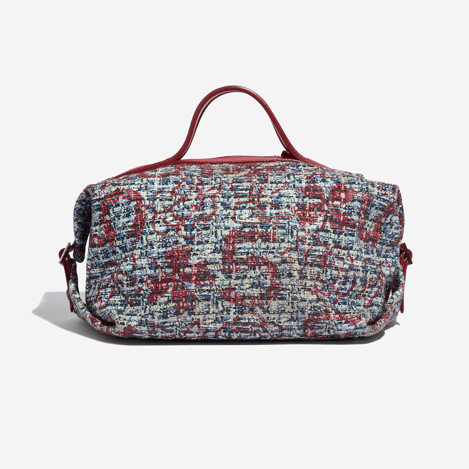 Pre-owned Chanel bag Duffle Bag Tweed Mixed Multicolour Back | Verkaufen Sie Ihre Designer-Tasche auf Saclab.com