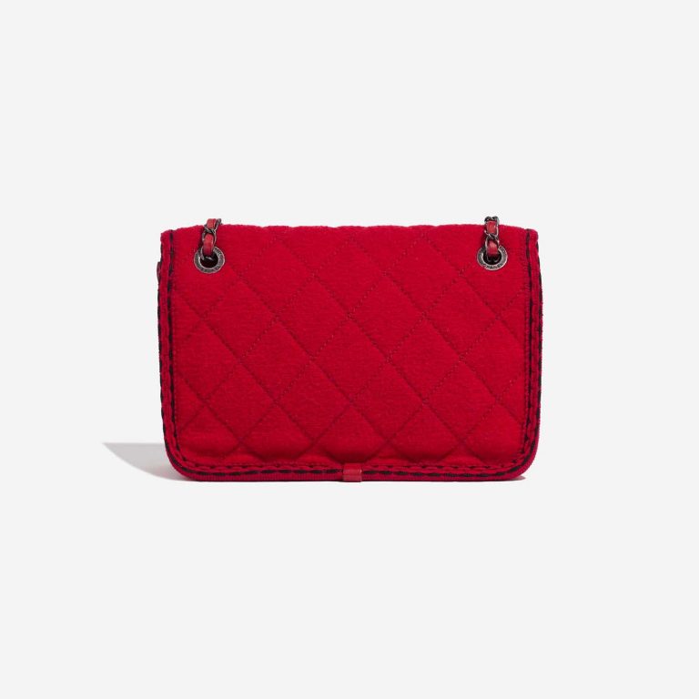 Pre-owned Chanel bag Timeless Medium Tweed Red Red Back | Sell your designer bag on Saclab.com