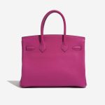Pre-owned Hermès bag Birkin 30 Togo Rose Pourpre Rose Back | Sell your designer bag on Saclab.com