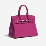 Pre-owned Hermès bag Birkin 30 Togo Rose Pourpre Rose Side Front | Sell your designer bag on Saclab.com