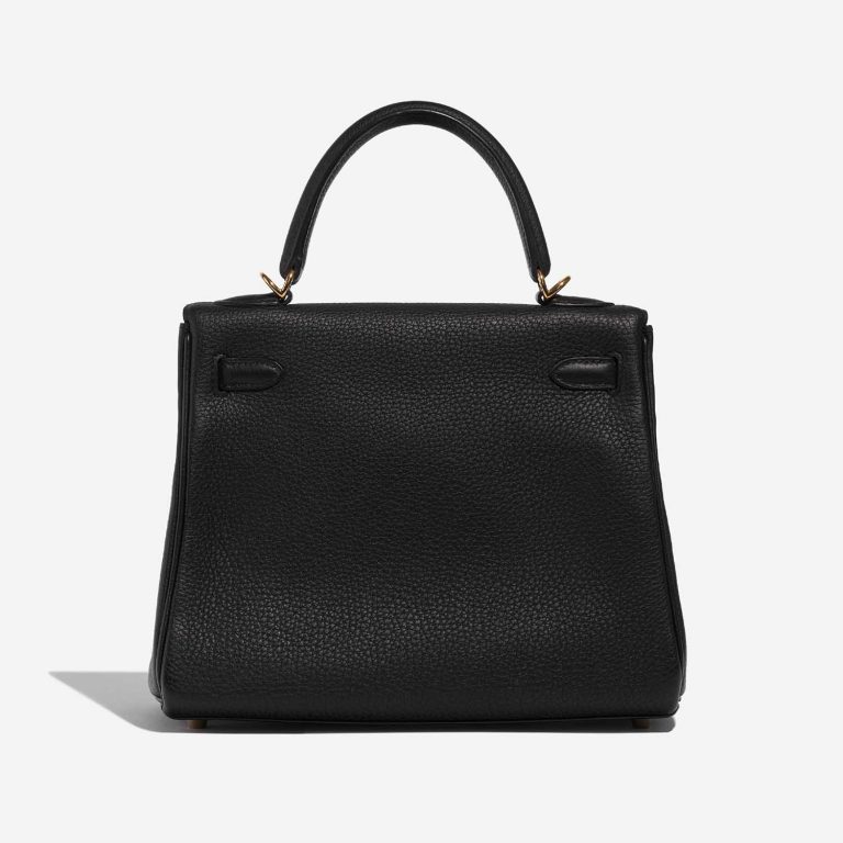 Pre-owned Hermès bag Kelly 25 Togo Black Black Back | Sell your designer bag on Saclab.com