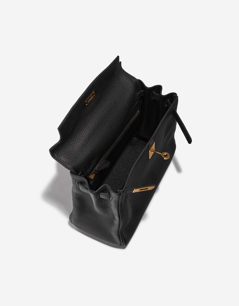 Pre-owned Hermès bag Kelly 25 Togo Black Black Inside | Sell your designer bag on Saclab.com