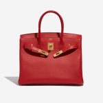 Pre-owned Hermès bag Birkin 30 Epsom Rouge Casaque Red Front Open | Sell your designer bag on Saclab.com