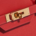 Pre-owned Hermès bag Birkin 30 Epsom Rouge Casaque Red Closing System | Sell your designer bag on Saclab.com
