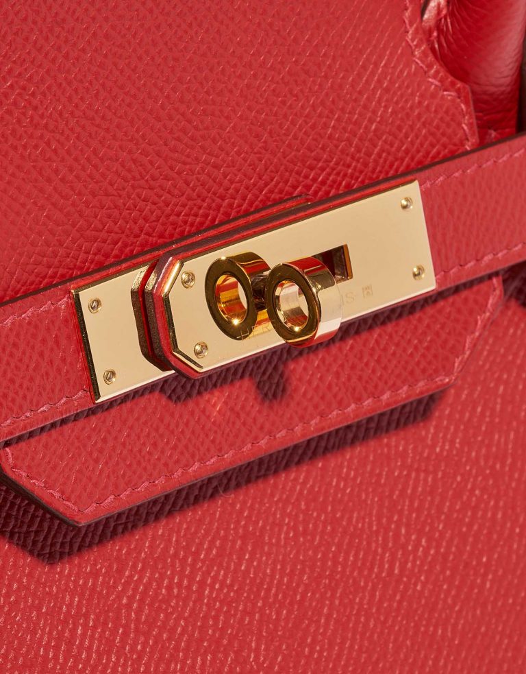 Pre-owned Hermès bag Birkin 30 Epsom Rouge Casaque Red Front | Sell your designer bag on Saclab.com