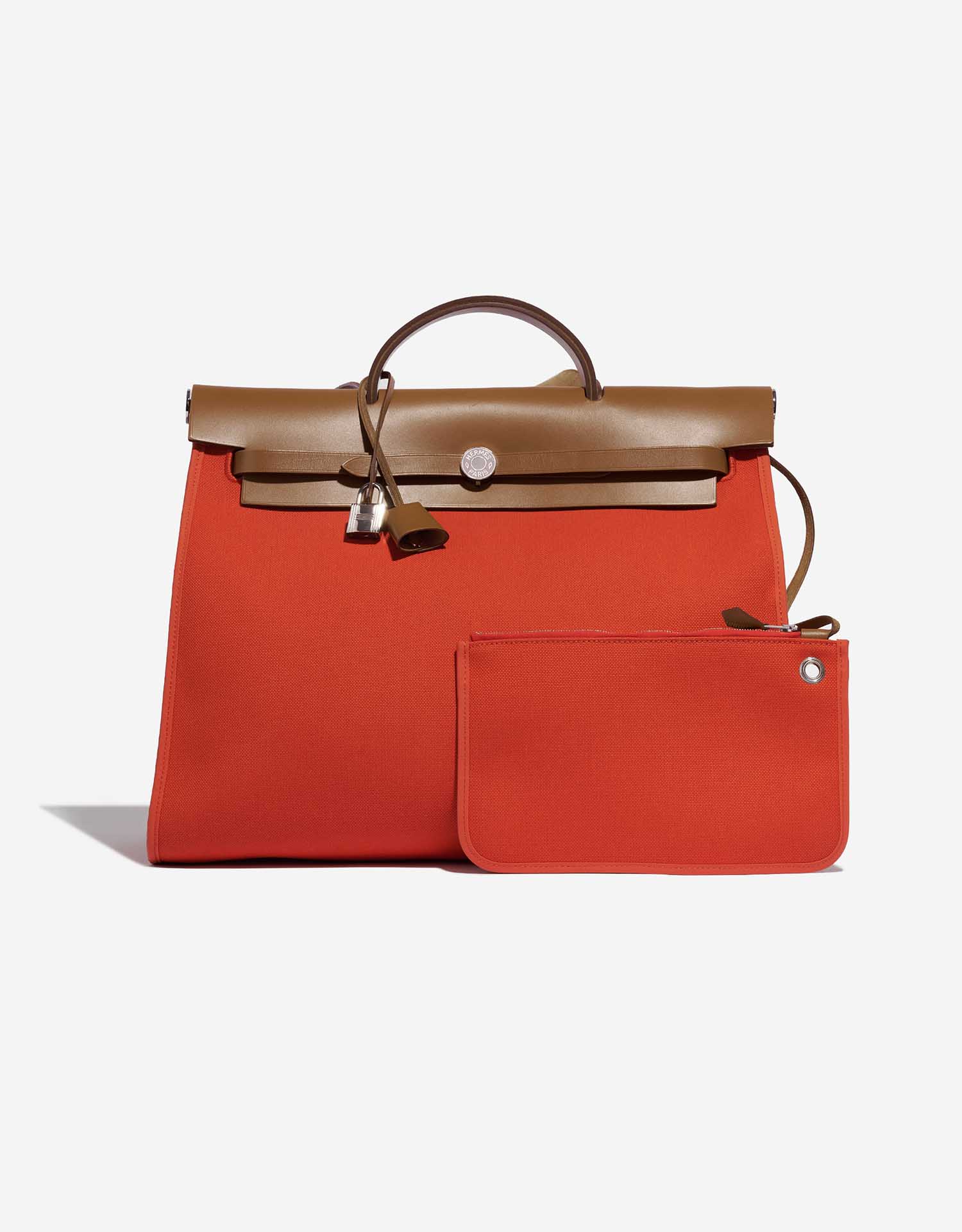 hermes toile vache calfskin herbag