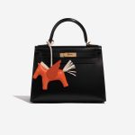Pre-owned Hermès bag Rodeo Pegasus MM Milo Lamb Poppy Orange / Craie / Terre Battue Beige, Orange Detail | Sell your designer bag on Saclab.com