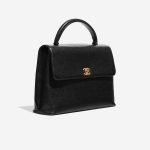 Pre-owned Chanel bag Timeless Handle Medium Caviar Black Black Side Front | Sell your designer bag on Saclab.com