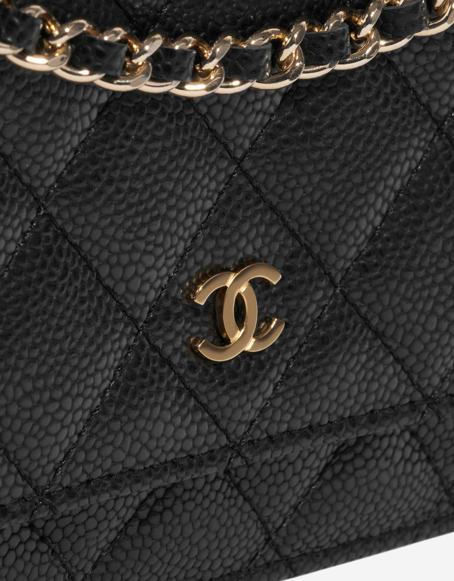 Sac Chanel d'occasion Timeless WOC Caviar Noir Noir Système de fermeture | Vendez votre sac de créateur sur Saclab.com