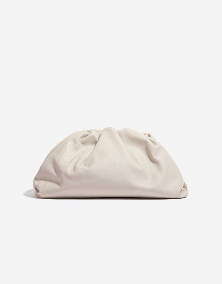 Pre-owned Bottega Veneta bag Pouch Calf Plaster Beige Front | Sell your designer bag on Saclab.com