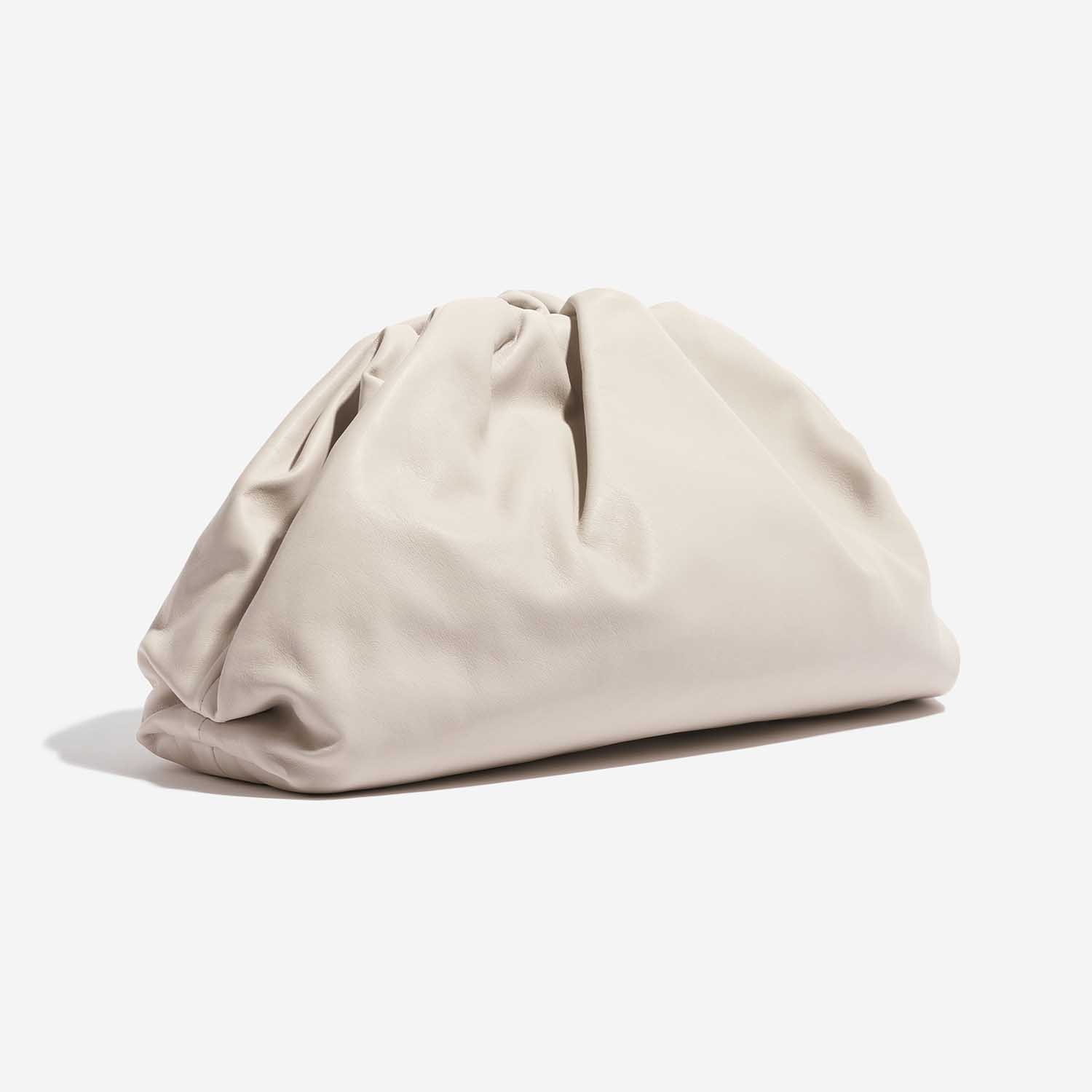 Pre-owned Bottega Veneta bag Pouch Calf Plaster Beige Side Front | Sell your designer bag on Saclab.com