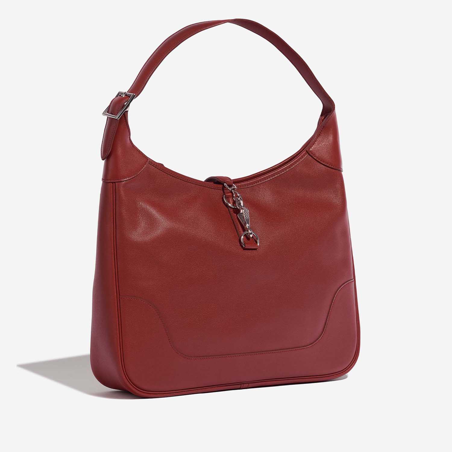 Pre-owned Hermès bag Trim 35 Evercolor Rouge Venitien Red Side Front | Sell your designer bag on Saclab.com