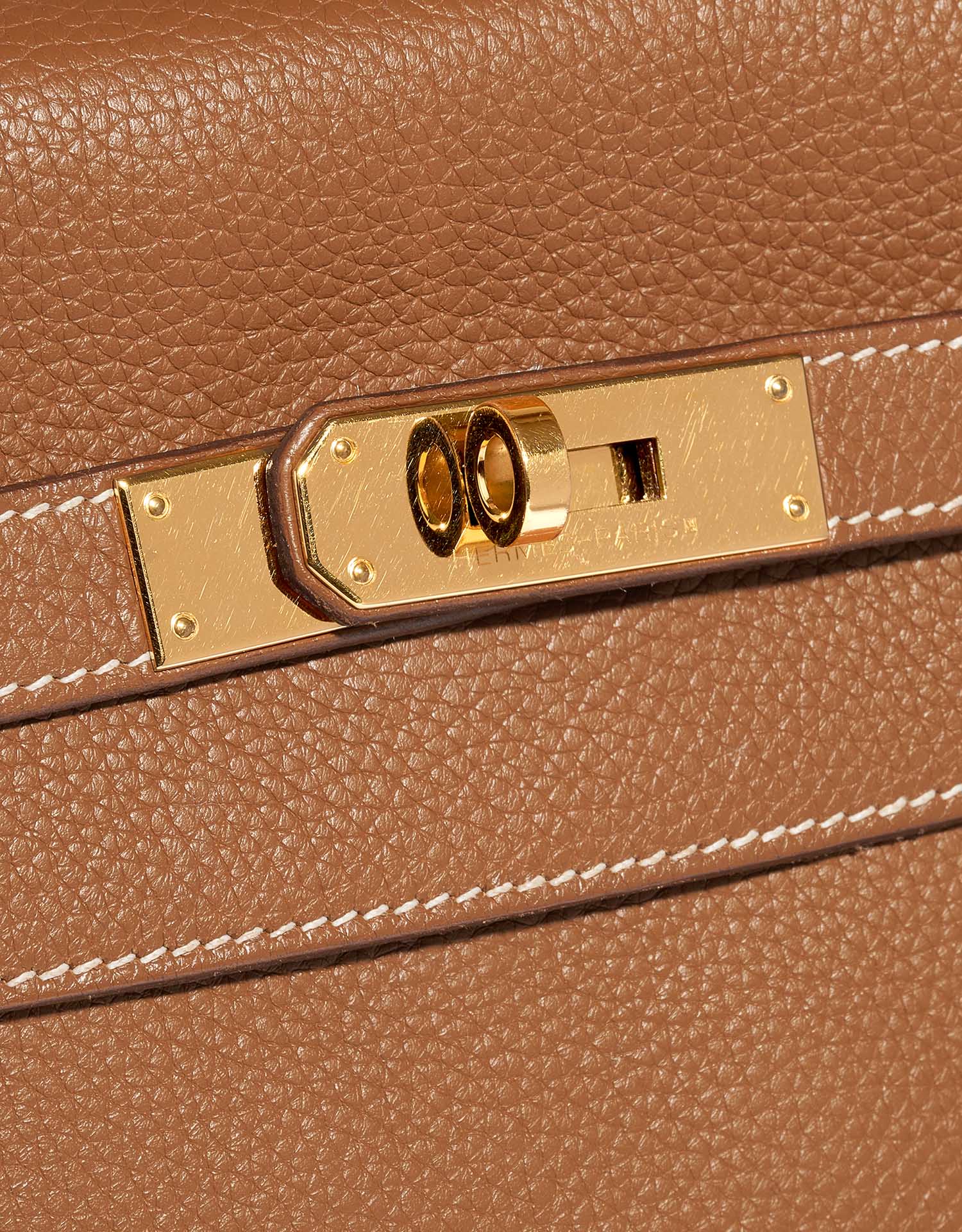 Hermes Kelly Bag Togo Leather Gold Hardware In Brown