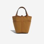 Pre-owned Hermès bag Picotin 18 Cargo Canvas Sesame Brown Back | Sell your designer bag on Saclab.com