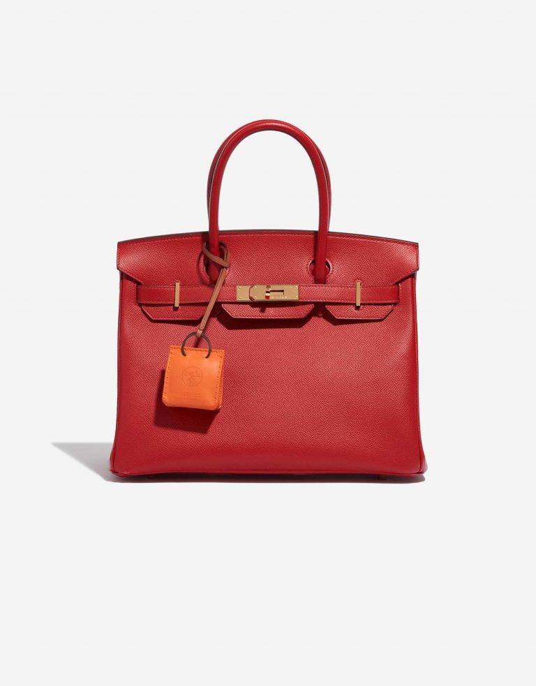 Pre-owned Hermès bag Sac Orange Milo Lamb Orange H Orange Front | Sell your designer bag on Saclab.com
